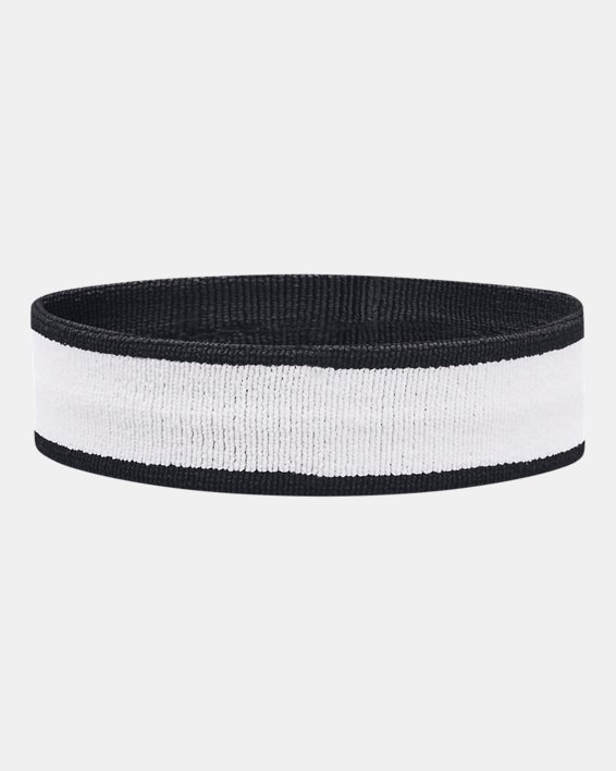 Unisex UA Striped Performance Terry Headband in White image number 1
